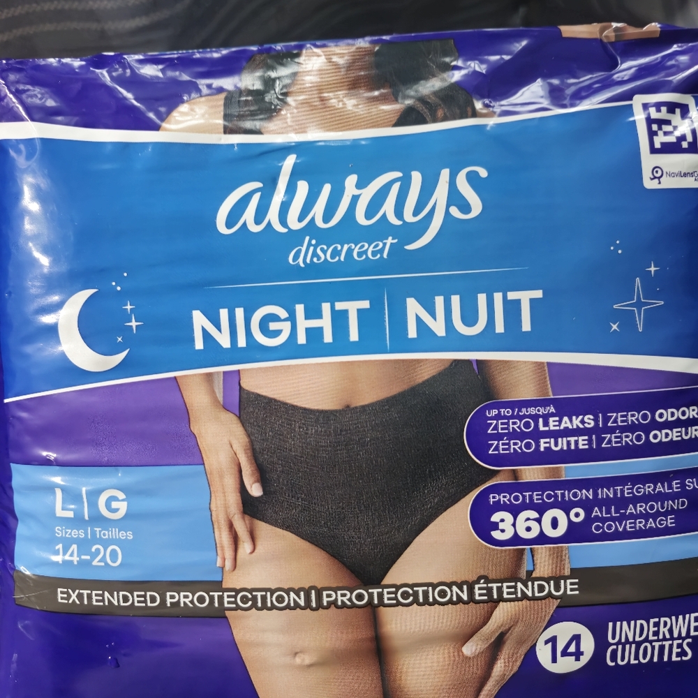 NWOT Always and Depend Bladder Leak Protection Undies Size Large - Picture 3 of 4